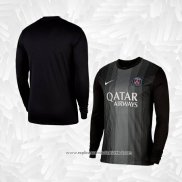 Camisola 1º Paris Saint-Germain Goleiro 2025-2026 Manga Comprida Preto