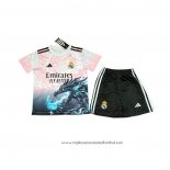 Camisola Real Madrid Dragon 2025-2026 Crianca Rosa