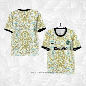 Camisola Sporting Special 2025-2026 Amarelo Tailandia Azul