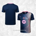 Camisola de Treinamento Barcelona 2025-2026 Azul Rosa