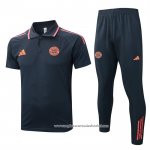 Conjunto Polo del Bayern de Munique 2025-2026 Cinza Laranja