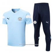 Fato de Treino Manchester City 2022-2023 Manga Curta Azul