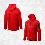 Jaqueta Hoodie Portugal 2022-2023 Vermelho