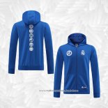 Jaqueta Hoodie Real Madrid 2022-2023 Azul