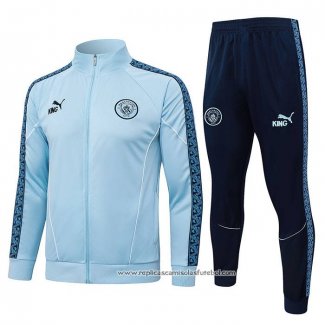 Jaqueta de Treinamento Manchester City 2025-2026 Crianca Azul