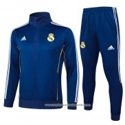 Jaqueta de Treinamento Real Madrid 2025-2026 Crianca Azul