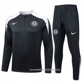 Sueter de Treinamento Chelsea 2025-2026 Crianca Preto
