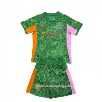 Camisola Manchester City Goleiro 2025-2026 Crianca Verde