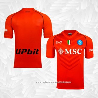 Camisola Naples Goleiro 2023-2024 Laranja Tailandia