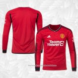 Camisola 1º Manchester United 2023-2024 Manga Comprida