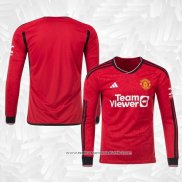 Camisola 1º Manchester United 2023-2024 Manga Comprida