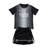 Camisola 1º Paris Saint-Germain Goleiro 2025-2026 Crianca Preto