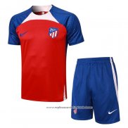 Fato de Treino Atletico Madrid 2023-2024 Manga Curta Vermelho - Calcas Curta