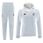 Fato de Treino Hoodie Real Madrid 2025 Cinza