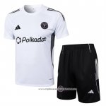 Fato de Treino Inter Miami 2025-2026 Manga Curta Branco - Calcas Curta