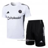 Fato de Treino Inter Miami 2025-2026 Manga Curta Branco - Calcas Curta