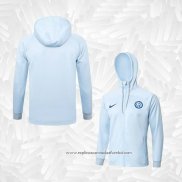 Jaqueta Hoodie Inter de Milao 2023-2024 Azul