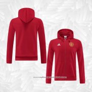 Jaqueta Hoodie Manchester United 2022-2023 Vermelho