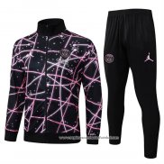 Jaqueta de Treinamento Paris Saint-Germain 2025-2026 Crianca Preto Rosa