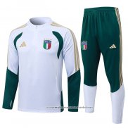 Sueter de Treinamento Italia 2025-2026 Crianca Branco