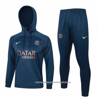 Sueter de Treinamento Paris Saint-Germain 2023-2024 Crianca Azul Oscuro