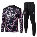 Sueter de Treinamento Paris Saint-Germain 2025-2026 Crianca Preto Rosa