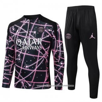 Sueter de Treinamento Paris Saint-Germain 2025-2026 Crianca Preto Rosa