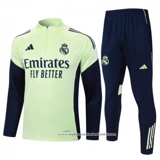 Sueter de Treinamento Real Madrid 2025-2026 Crianca Verde
