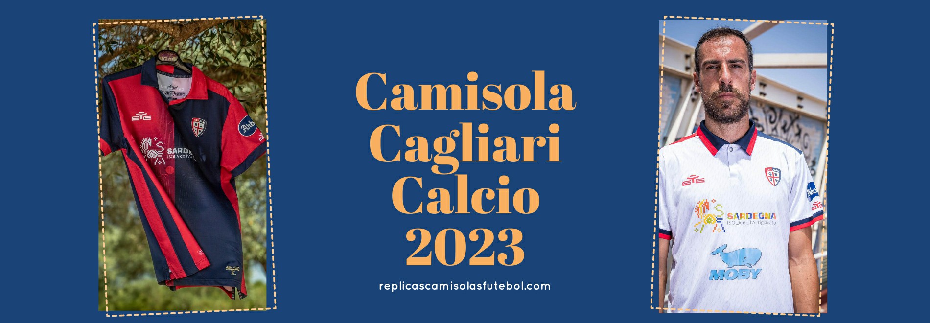 Camisola Cagliari Calcio 2023-2024