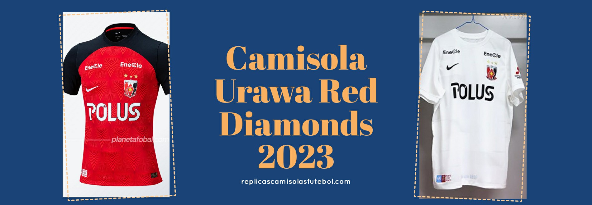 Camisola Urawa Red Diamonds 2023-2024