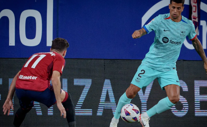 Osasuna - camisola do Barcelona: 1-2